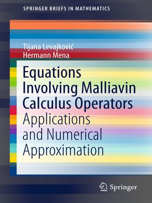 cover image of Equations Involving Malliavin Calculus Operators